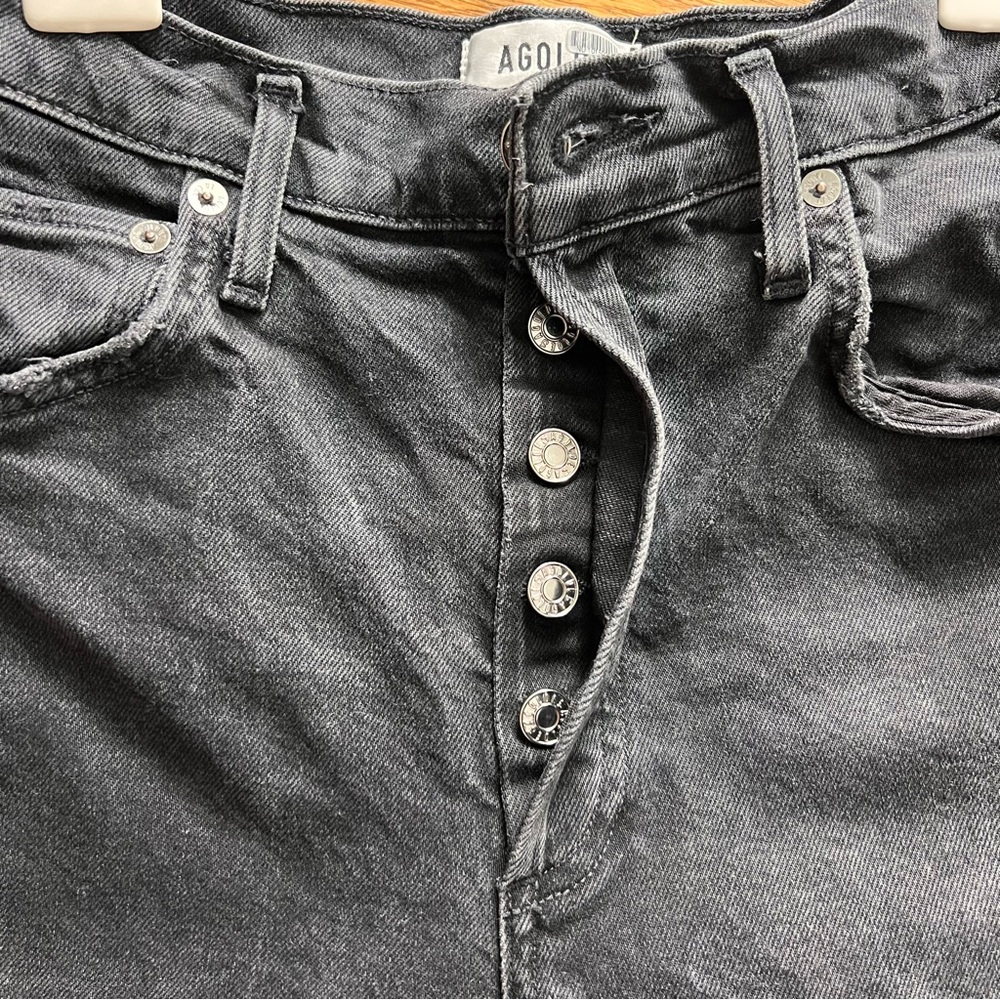 Agolde Riley High Rise Straight Cropped Jeans - Picture 7 of 11